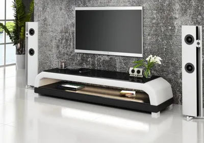 Obrázek produktu pro Rtv tv Sideboard Leder Glas Tisch Fernseh Schrank Tisch Designer Glas lowboard