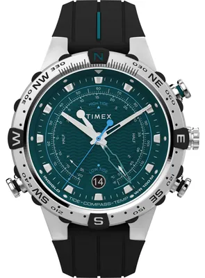 Produktbild von Timex Herren-Armbanduhr Expedition North, 45 mm, schwarzes, zweiteiliges Silikon