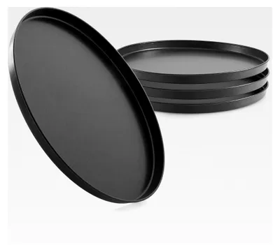 Produktbild von Rundes Pizzablech 28 cm, 4er Set, antihaftbeschichtet, vielseitig einsetzbar, hergestellt in Deutschland