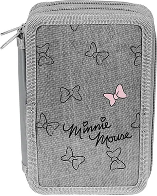 Produktbild von Federmäppchen Federmappe PASO Minnie Mouse Kinder GRAU
