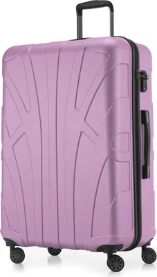 Image de Suitline - Valise de voyage grande extensible, valise XL 4 roulettes, valise à roulettes coque rigide, trolley Hardcase Check-In Bagages 20-23 kg, sangle 158 cm, TSA,Lilas