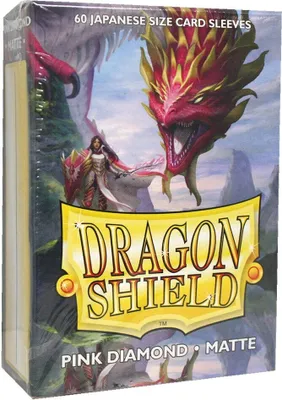 Obrázek produktu pro 2 x 60 matných rukávů Dragon Shield - Pink Diamond (2x60 rukávů)