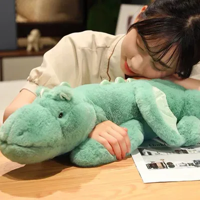 Image de Dragon en peluche, 130 cm, vert, pour enfants