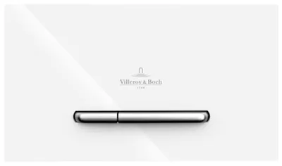 Produktbild von Villeroy & Boch ViConnect WC-Betätigungsplatte, 2-Mengen-Spülung, 253x127x80mm, 92218068