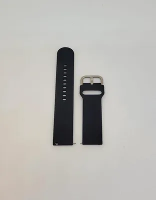 Produktbild von Jumada's – Schwarzes Uhrenarmband – geeignet für Samsung Gear S3 Frontier Gear S3 Classic Galaxy Watch 46 mm – Silikonarmband