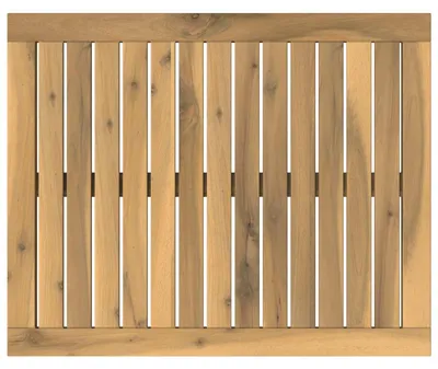 Imagen del producto de Tablero de mesa: 60,5 x 49 x 2 cm. Forma rectangular. Madera maciza de acacia