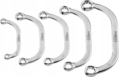Immagine prodotto di Chiavi ad anello piegate 9-22 mm, 5 pezzi, NEO 09-176