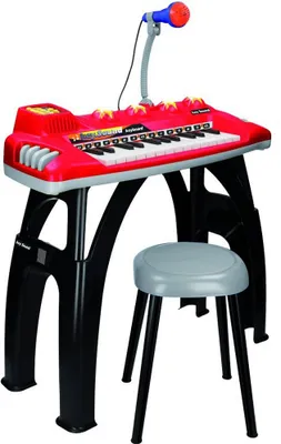 Produktbild von Kinder Übungsklavier mit Licht und Soundeffekten, Rot, für Kinder ab 3 Jahren
