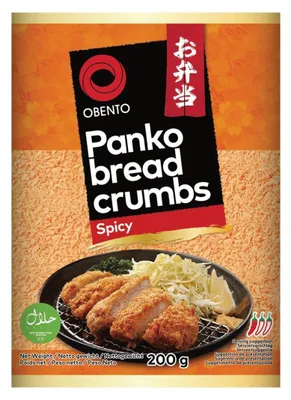 Produktbild von Obento Pittige Panko Broodkruimels 200g – Würzige Paniermehl-Alternative zum Frittieren & Backen