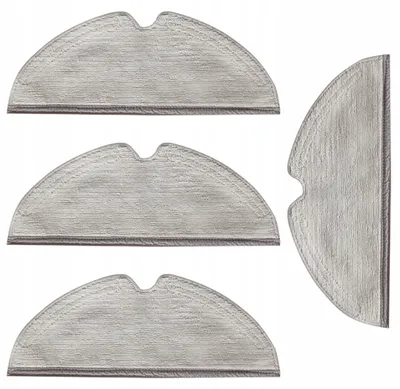 Produktbild von Wischpads für Roborock S5 Max, S6 MaxV und Q7 Max - 4 Stück - Mikrofaser - Auch für Q5 Pro und Q8 Max