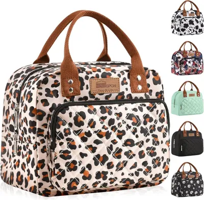 Image de Sac isotherme pour déjeuner au travail Adultes Sac isotherme Lunchbox Leopard【STILVOLL
