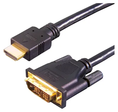 Zdjęcie produktu dla e+p HDMI 3, 2 m, HDMI, DVI-D, Złoto, Czarny, Męska/Męska