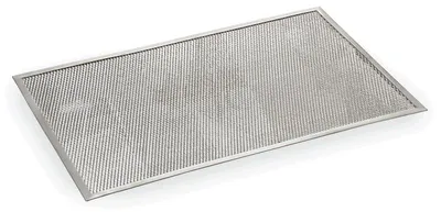 Produktbild von 6x Pizza Screen eckig mit Perforierung 60 x 40 cm Aluminium