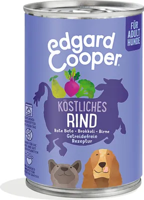 Zdjęcie produktu dla Edgard & Cooper mokra karma dla psa puszka wołowina z burakiem 6 x 400g