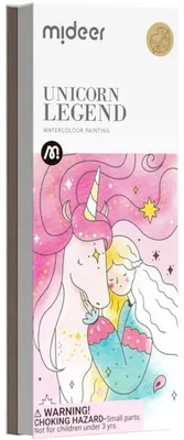 Produktbild von Mideer Aquarell Malbuch Einhorn für Kinder