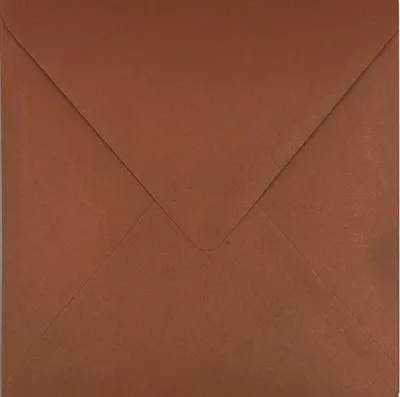 Produktbild von Quadratische braune Briefumschläge dunkel 120g/m2 v2 K4 Shan 10 Stück