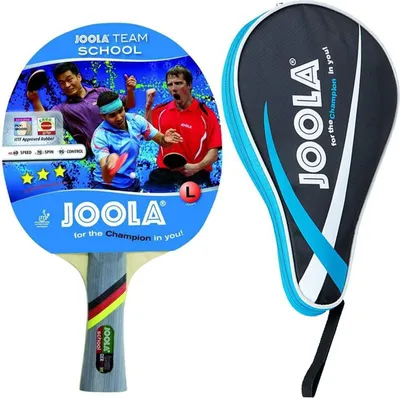 Produktbild von Joola Team School Tischtennisschläger + Tischtennishülle Pocket blau