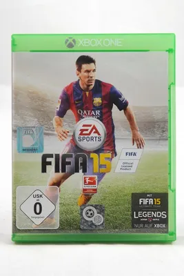 The image shows the front cover of the FIFA 15 video game for Xbox One.