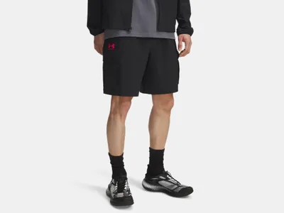 Produktbild von Shorts Under Armour Cargo Woven 8" Senior M schwarz/rot