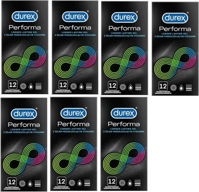 Produktbild von 84 Stück Durex Performa Kondome Aktverlängernd länger andauerndes Sexvergnügen