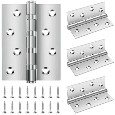 Imagen del producto de Juego de 4 bisagras de acero inoxidable para puertas pesadas