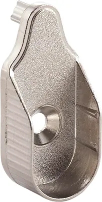 Produktbild von Schrankrohrlager Oval 1 für Schrankrohr, 2 Stützzapfen ø 5 mm, Zink vernickelt