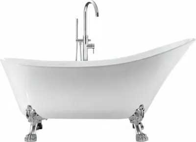 Produktbild von Freistehende Badewanne mit Füßen BALMAIN Löwenfüße CHROM 161 cm
