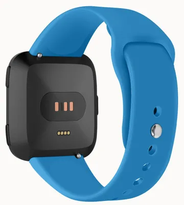Produktbild von By Qubix passend für Fitbit Versa 1 / 2 & Lite Silikonarmband - Größe: Small - Blau