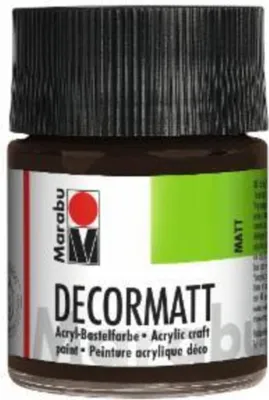 Produktbild von Decormatt Acryl - Dunkelbraun 045 50 ml. Packung mit 6 Stück