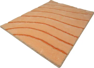 Produktbild von Clarissa Badematte Badteppich Badvorleger Duschvorleger Badezimmerteppich 60x85cm Wave Apricot