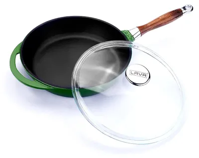 Image de Poêle à frire Lava - 28 cm - 2,8 litres - Fonte - Vert