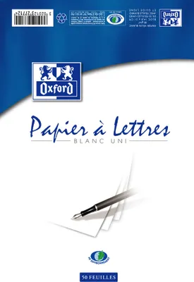 Image de Oxford Briefblock, DIN A5, blanko, weiá