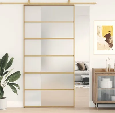 Produktbild von Drzwi przesuwne Golden 102,5x205 cm Matowe szkło ESG i aluminium