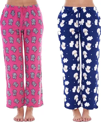 Productafbeelding van Keanu - Loungetrui voor dames (2-pack), model TC713 (XL) (Roze/Donker marineblauw)