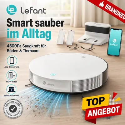 Produktbild von Lefant M310, Grau, Rund, 0,55 l, 55 dB, 180 min, 180 m²