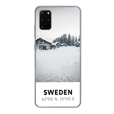 Produktbild von MuchoWow® Handyhülle Schutzhülle Hülle für Samsung Galaxy S20 Plus Schweden - Schnee - Bäume Silikon Softcase Handy Hülle - Hartschale