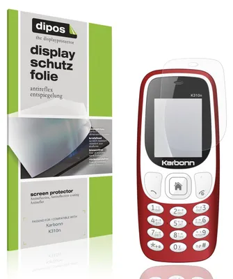 Produktbild von 4x Schutzfolie für Karbonn K310n matt Displayschutzfolie Folie Display Schutz dipos