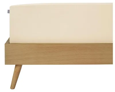 Produktbild von SCHIESSER Spannbettlaken Jessi | Einfarbig | Edeljersey | 100% Baumwolle | Weich & Atmungsaktiv | Rundumgummi | 100x200 cm (geeignet für Matratzen 90x200 cm bis 100x200 cm) | Creme