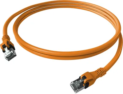 Immagine prodotto di EasyLan DualBoot PushPull IP20 Patchkabel, Cat.6A (Classe EA), S/FTP, arancione, 10 m