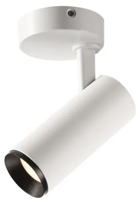 Image de SLV 1004120 NUMINOS SPOT PHASE S LED Plafonnier blanc/noir 4000K 60°