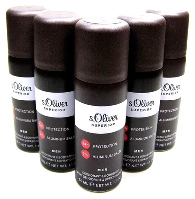 Produktbild von S.Oliver Selection Superior Men Deodorant Spray 250 ml (5 x 50 ml)