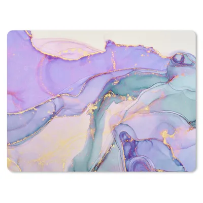 Produktbild von MuchoWow® Mauspad Mousepad Gold - Marmor - Lila 40x30 cm - Mousepads - Maus Mat - Pad - Mausunterlage - Anti Rutsch