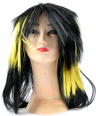 Produktbild von Rocker Perücke Langhaar Vokuhila 80er Jahre Kostüm Party Karneval Herren Damen