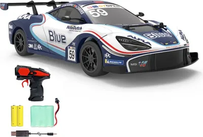 Image de Grey MC Laren 720S GT3 1:24 2.4 GHz RTR blau
