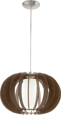 Produktbild von Eglo 95591 Stellato 3 Pendelleuchte E27 Holz braun