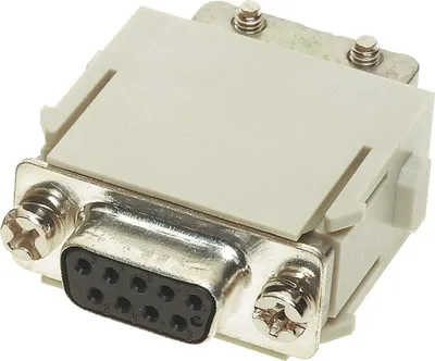 Imagen del producto de Módulo Han D-Sub de HARTING para 1 cable, con conector hembra (F) y conexión por crimpado - 1 unidad
