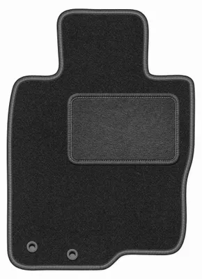 Zdjęcie produktu dla Dywanik samochodowy welurowy kierowcy do Nissan Navara IV (2014-, pickup) grafitowy, dopasowany