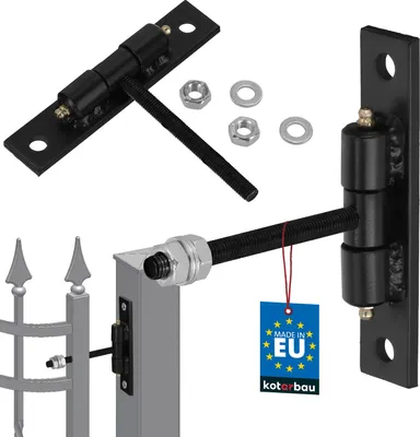 Immagine prodotto di KOTARBAU® Cerniera per porta M10x100mm Regolabile in lunghezza Ingrassatore Cuscinetto a sfere per facilitare il movimento