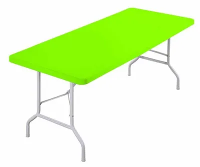 Productafbeelding van Elastische tafelkleed, Elasthan, rechthoekig, felgroen, 183 x 76 cm