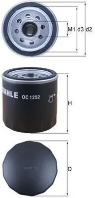 Image de Ölfilter KNECHT OC 1252